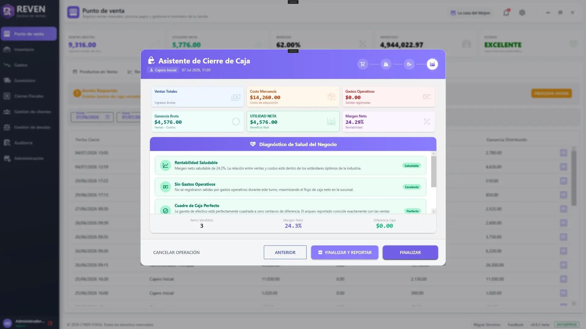 Configuración de Reven